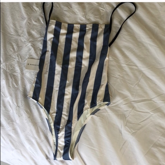 “Solid and striped”one piece swimsuit - Picture 4 of 4